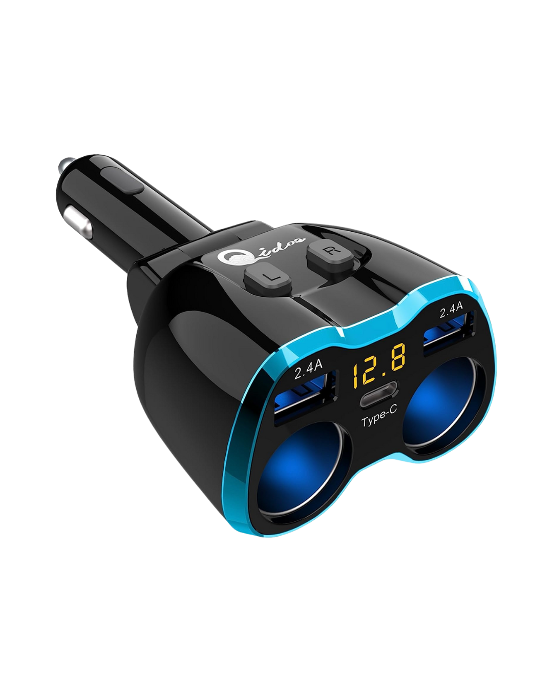2-Socket Car Adapter - Dual USB 2.4A Charger for Phone/Tablet