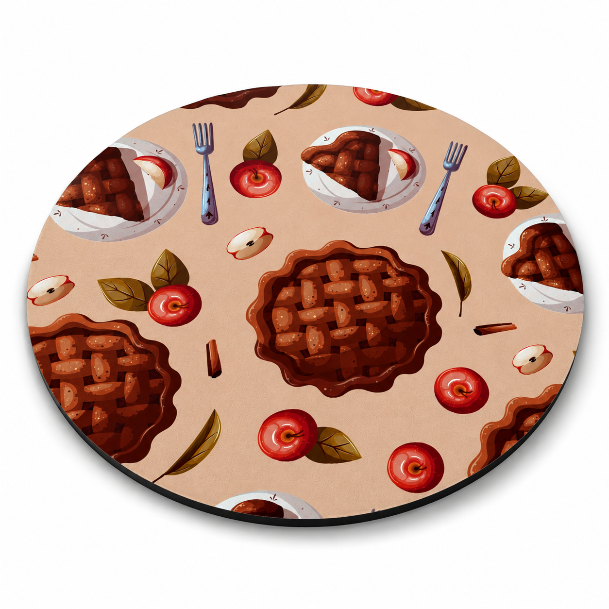 Round Mouse Pad – Apple of My Pie