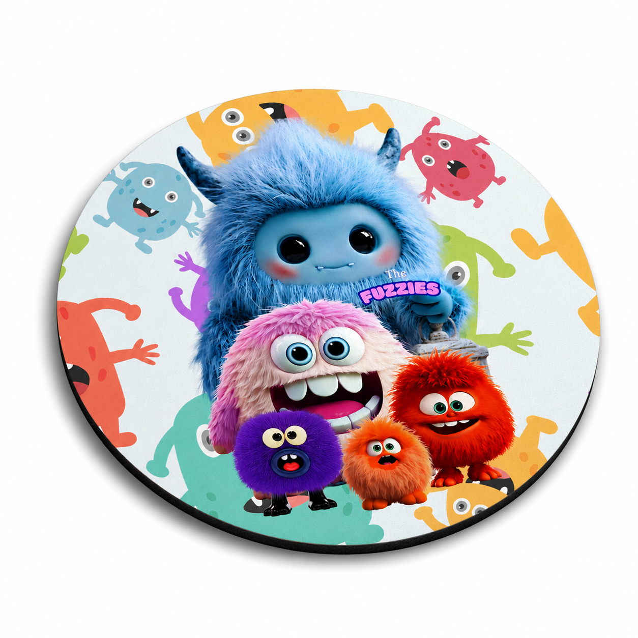 Round Mouse Pad – The Fuzzies