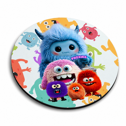 Round Mouse Pad – The Fuzzies
