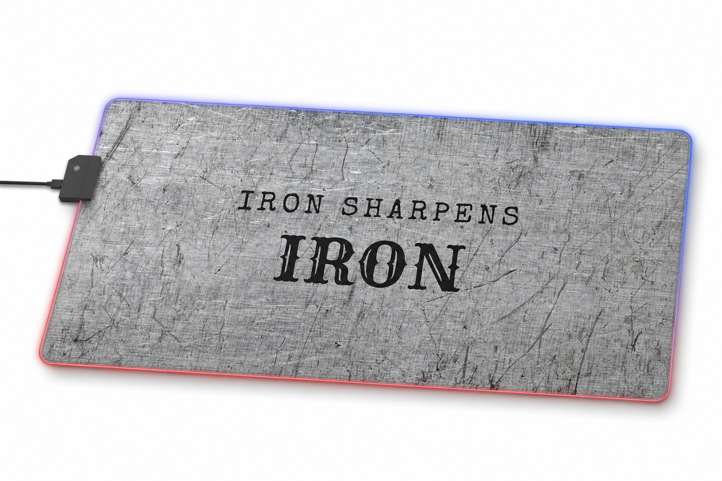 Gaming LED Desk Mat – Forged Steel