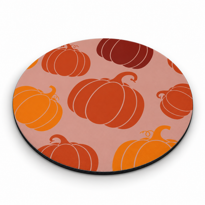 Round Mouse Pad – Pumpkin Mood