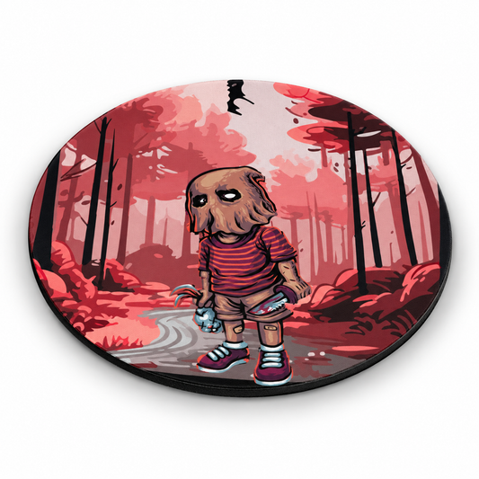 Round Mouse Pad – Wrong Turn