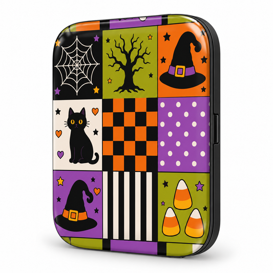 Magnetic Power Bank – Spooky Patchwork
