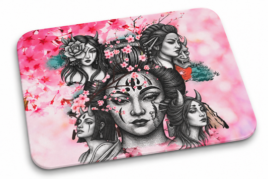 Rectangle Mouse Pad – Blossom & Thorn