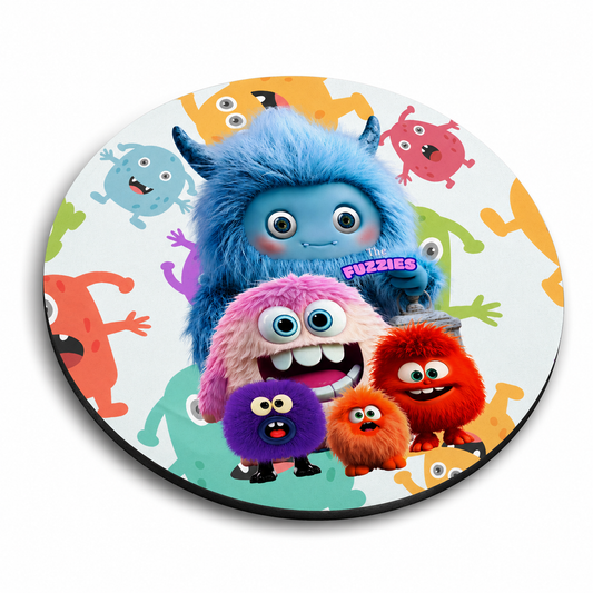 Round Mouse Pad – The Fuzzies