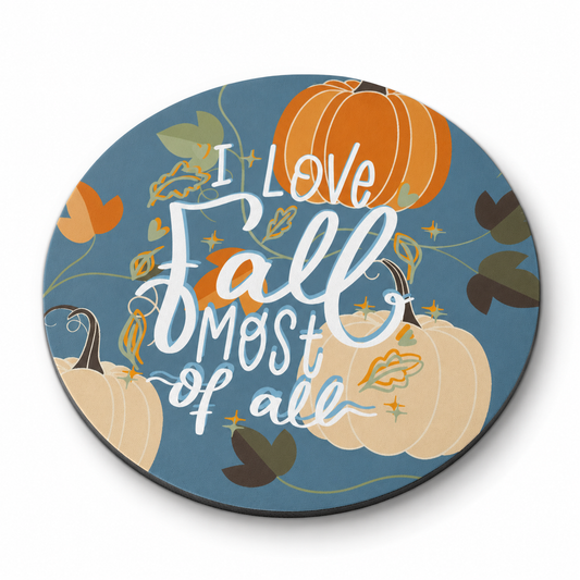 Round Mouse Pad – All For Fall