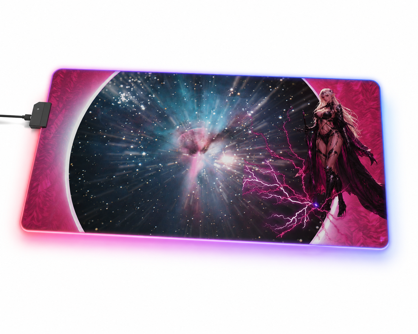 Gaming LED Desk Mat – Starborn Fury