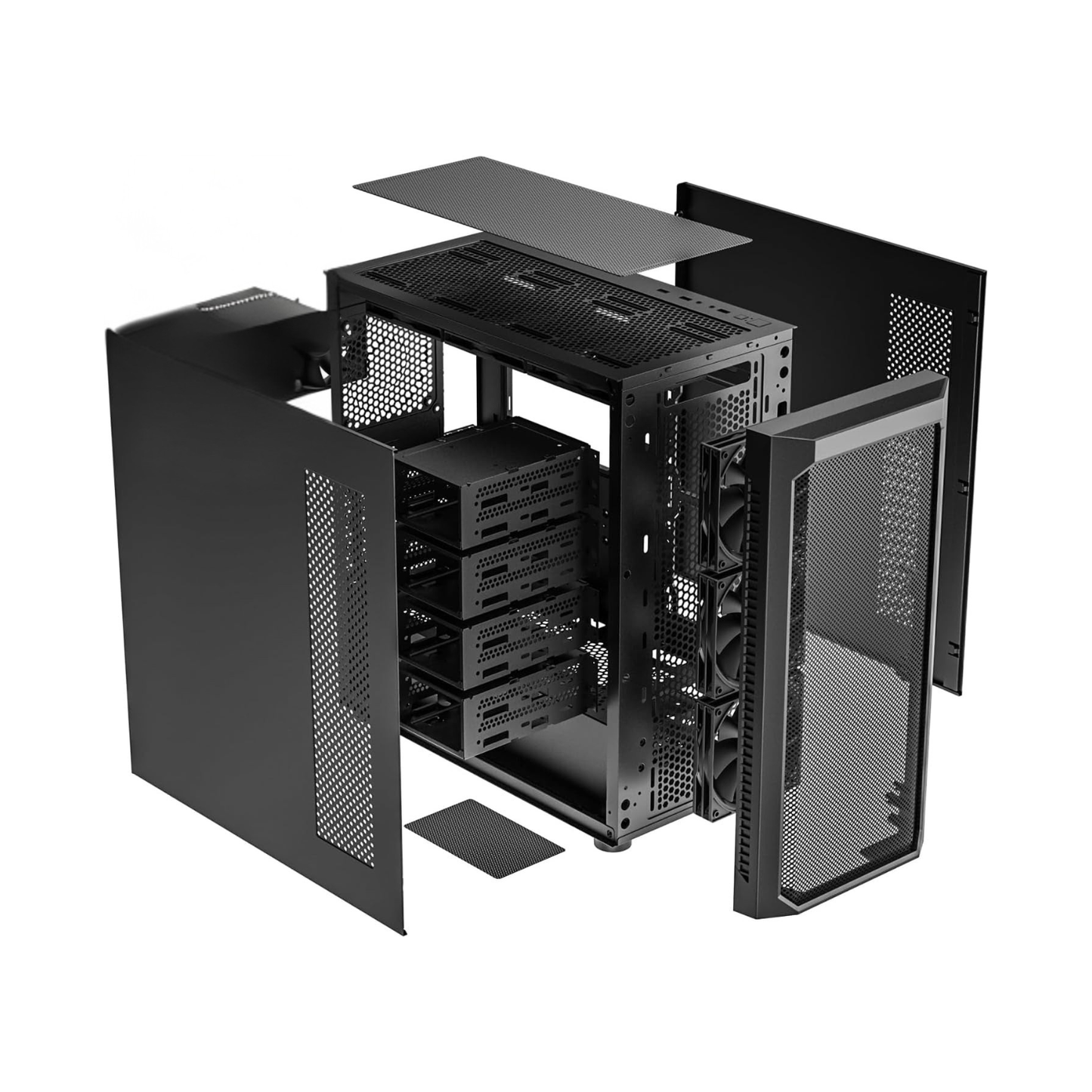 Classico Max Storage Master E-ATX Case - 4x 120mm Fans, 10x 3.5" Drive Bays