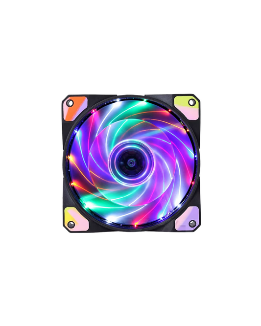 120mm LED Computer Case Fan - Ultra Silent 15-LED Cooling Fan with Molex Connector