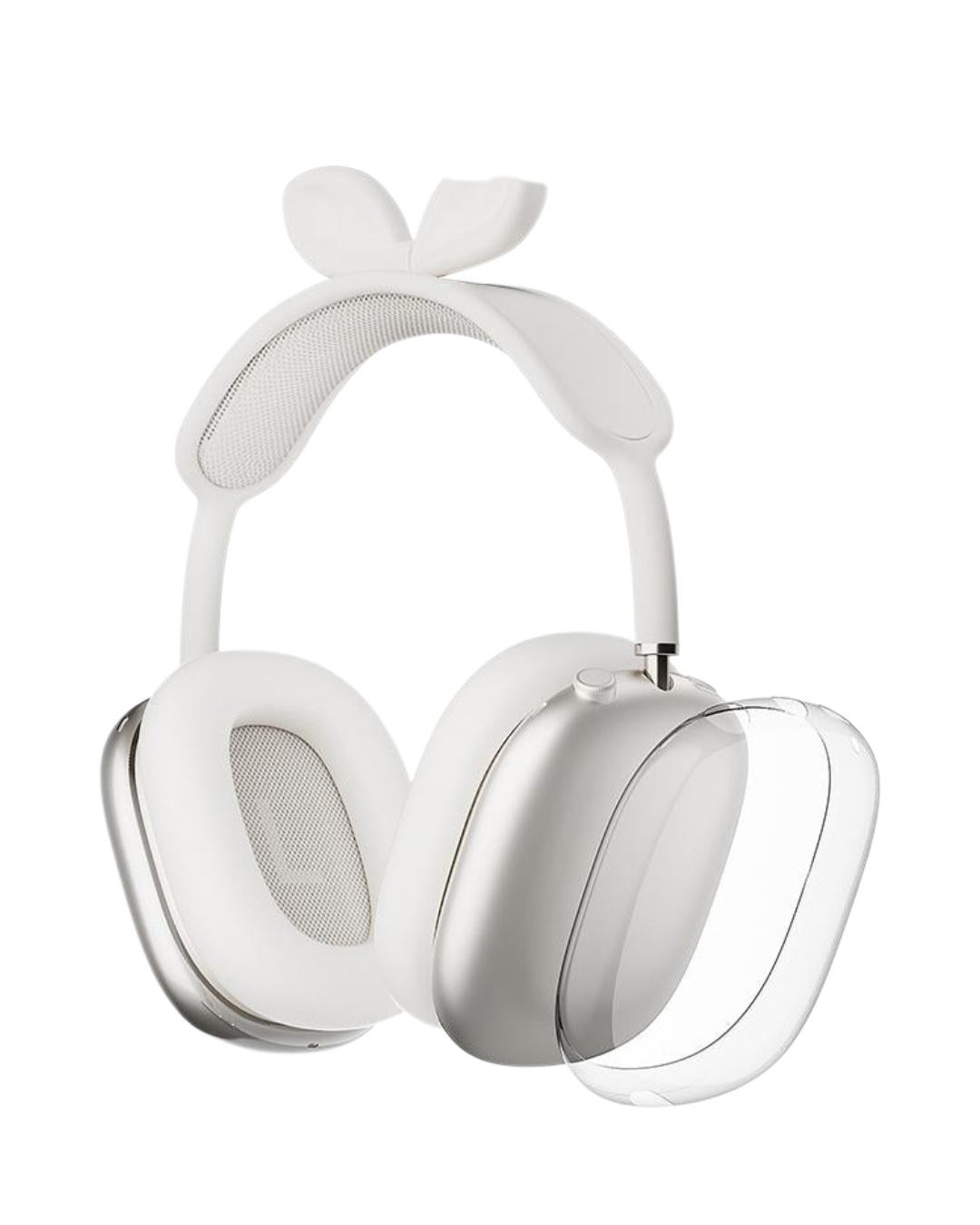 Cute Bunny Ear Silicone Case & Ear Cup Covers for AirPods Max