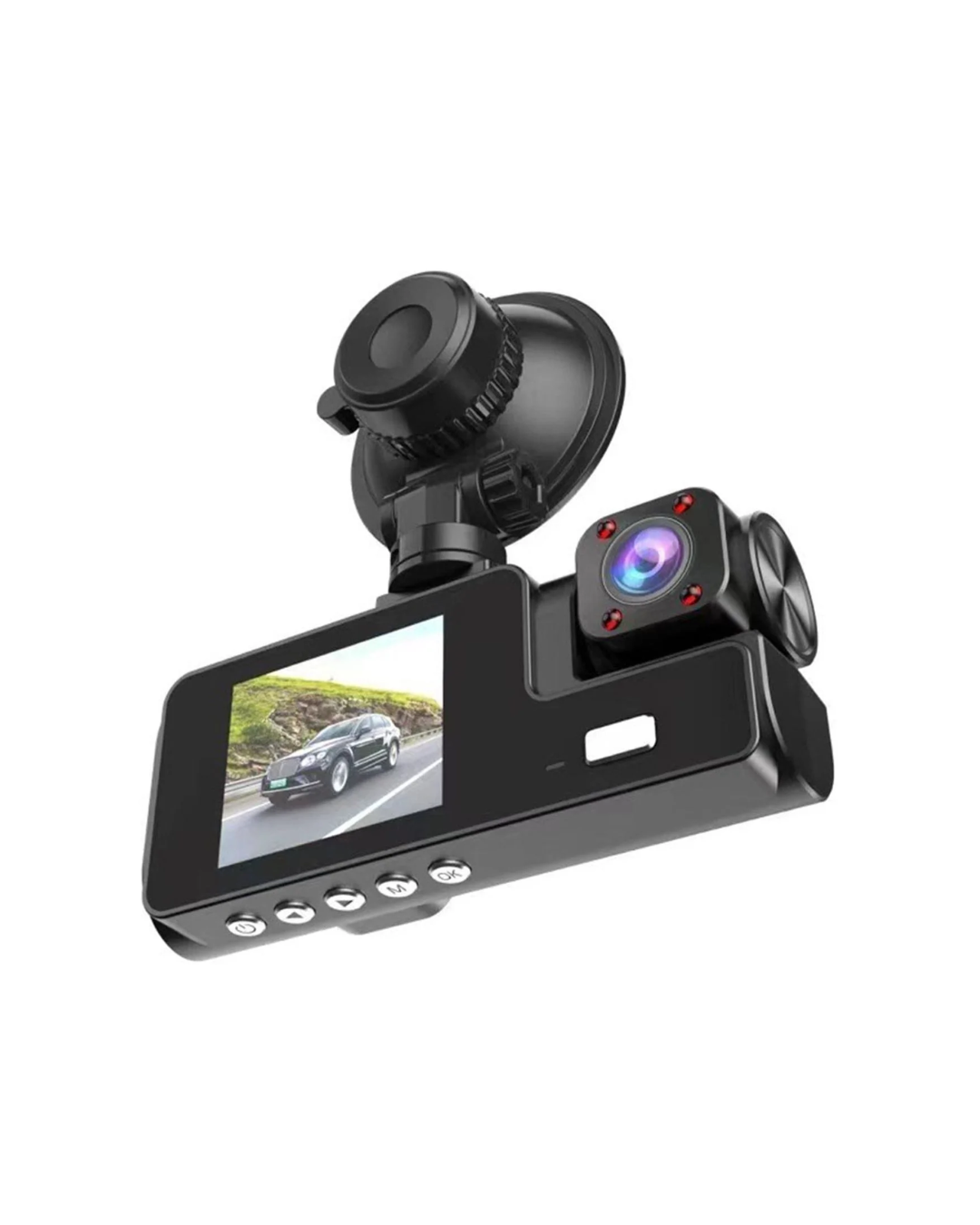 1080P Dash Cam - Front/Rear DVR with 2.0" IPS Screen & Parking Monitor