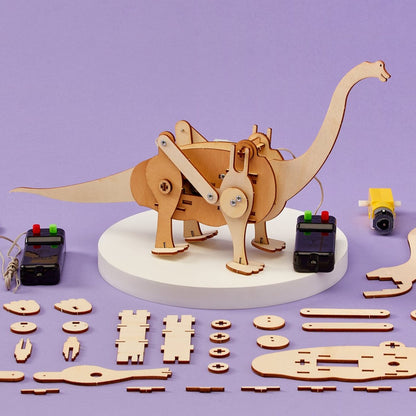 Dinosaur Robot Brachiosaurus DIY Kit - Educational STEM Learning Toy