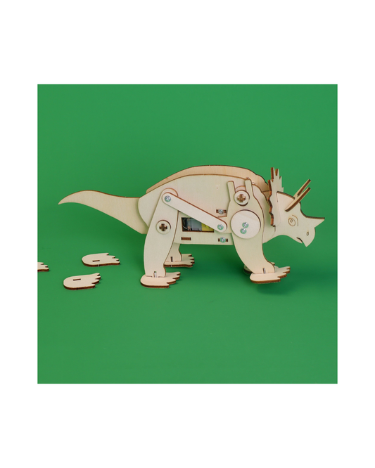 Dinosaur Robot Triceratops DIY Kit - Educational STEM Learning Toy