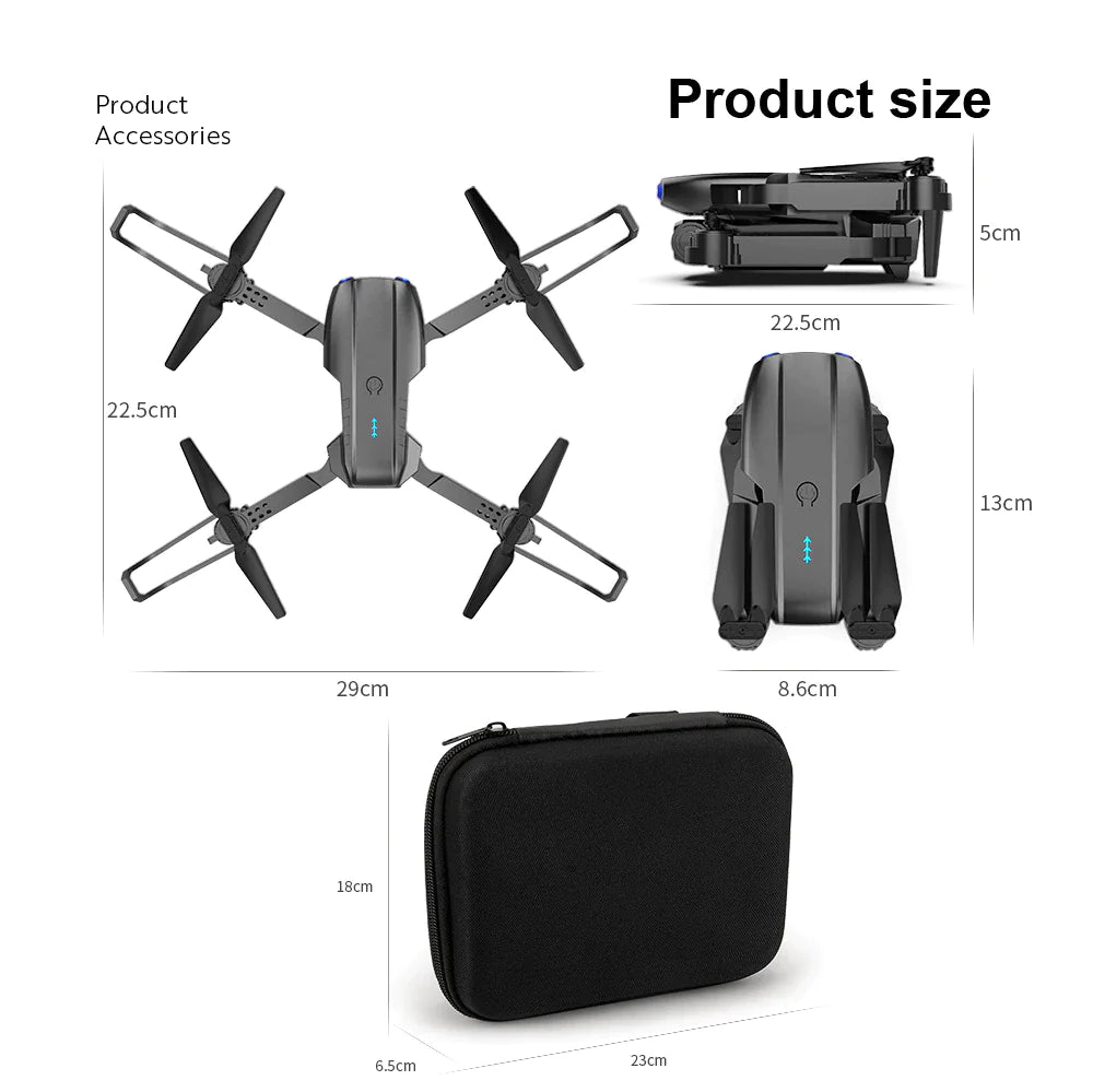 X Pro GPS Drone - 5G 4K Dual HD Camera, Foldable RC Quadcopter
