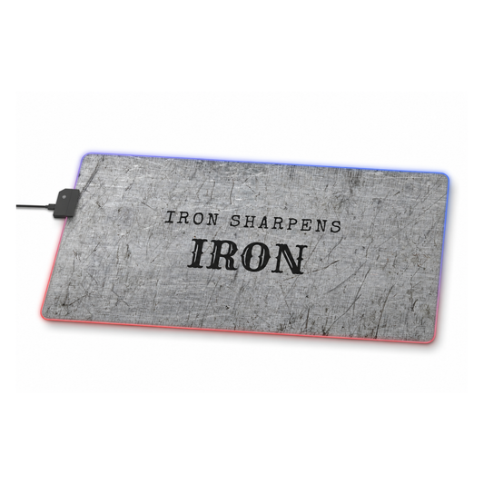Gaming LED Desk Mat – Forged Steel