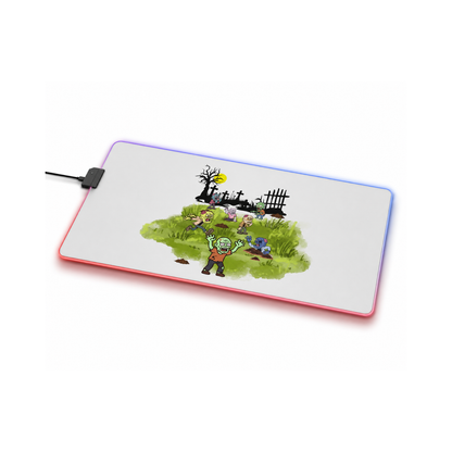 Gaming LED Desk Mat – Graveyard Shift