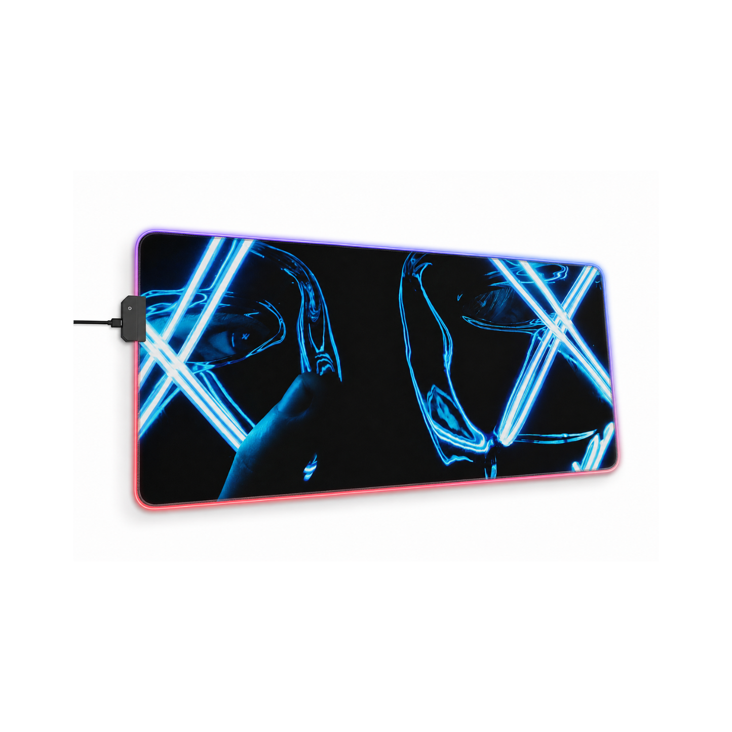 Gaming LED Desk Mat – Neon Anarchy