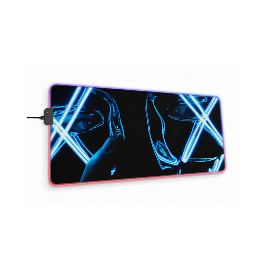 Gaming LED Desk Mat – Neon Anarchy