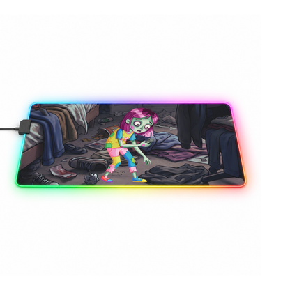 Gaming LED Desk Mat – Game Over