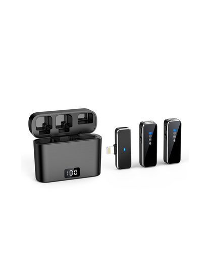 Wireless Clip Microphone - Noise Canceling for Professional Audio