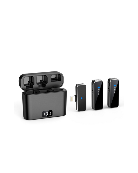 Wireless Clip Microphone - Noise Canceling for Professional Audio