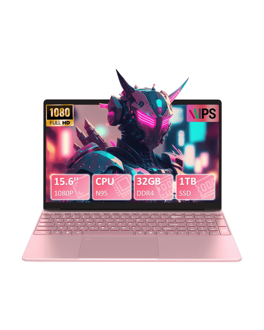 15.6" Windows 11 Pro Laptop - Intel N95, 32GB RAM, 1TB SSD