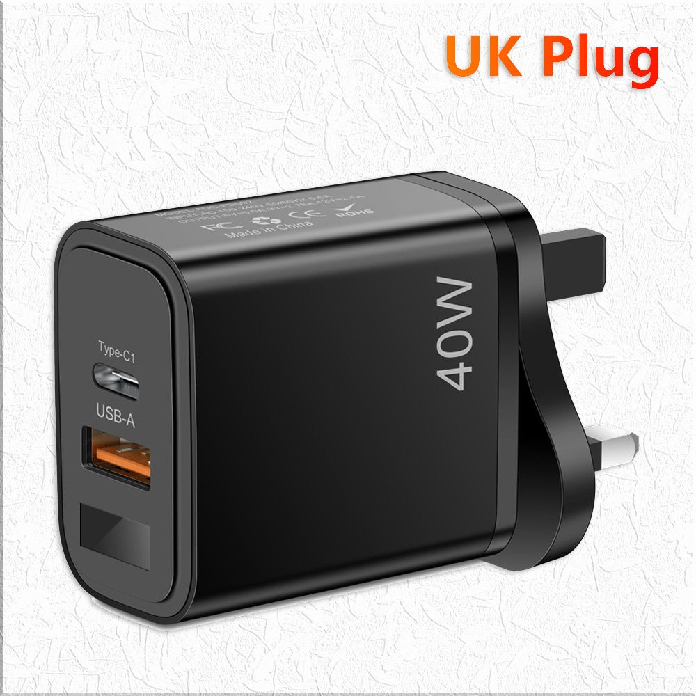 USB Wall Charger – 40W Fast Charging