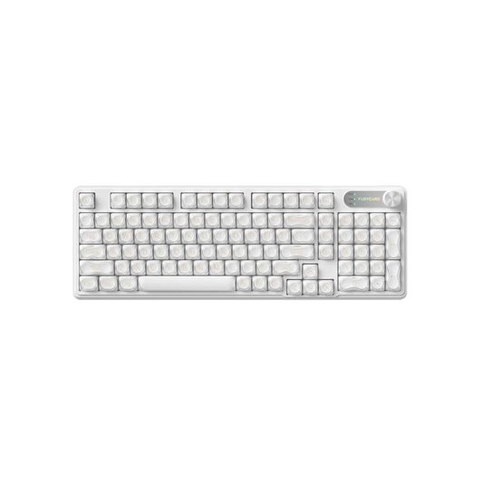 FURYCUBE IP98 / IP98 Pro Keyboard – 98-Key PBT Gradient Side-Engraved RGB Keyboard with Number Pad, Type‑C, Wired or Tri‑Mode (BT/2.4G)
