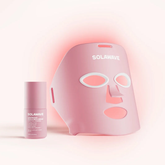 Anti-Wrinkle Face Mask & Light Therapy Serum Kit - Complete Skin Rejuvenation System
