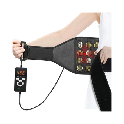 Far Infrared Heating Massage Belt – Adjustable Heat to 159°F, Vibrating Back & Waist Relief