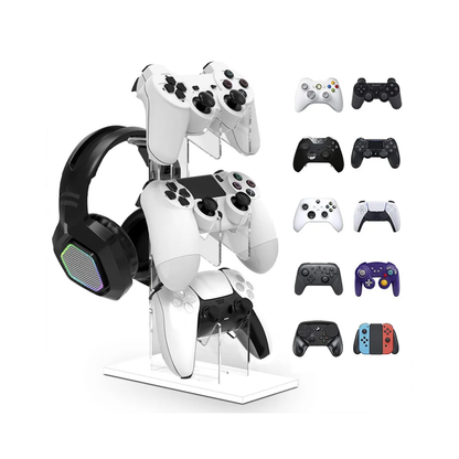 Game Controller Display Stand Earphones Holder for PS5/PS4/Switch Pro/Xbox Joystick Accessories ABS Gaming Stereoscopic Support