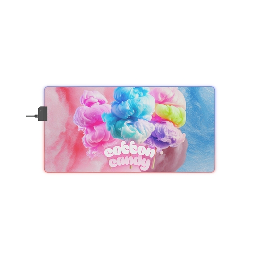 Gaming LED Desk Mat – Cotton Candy Dream