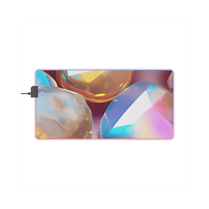 Gaming LED Desk Mat – Glass Candy