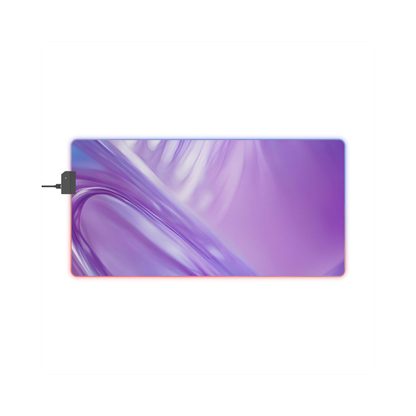 Gaming LED Desk Mat – Lavender Wave