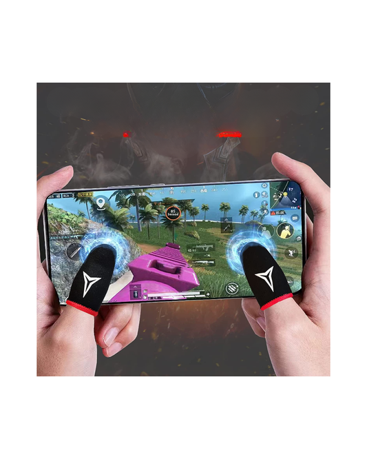 Gaming Finger Sleeves - 10-Pack, Touchscreen Compatible, Mobile Gaming Gloves, Sweat-Proof