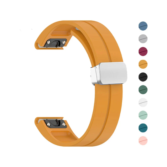 Garmin Silicone Watch Band – Durable Comfortable Replacement Strap, Adjustable Fit, Easy Install, Sweat-Ready for Workouts and Everyday Wear