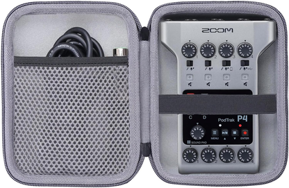 Hard Protective Case for Zoom PodTrak P4 Podcast Recorder