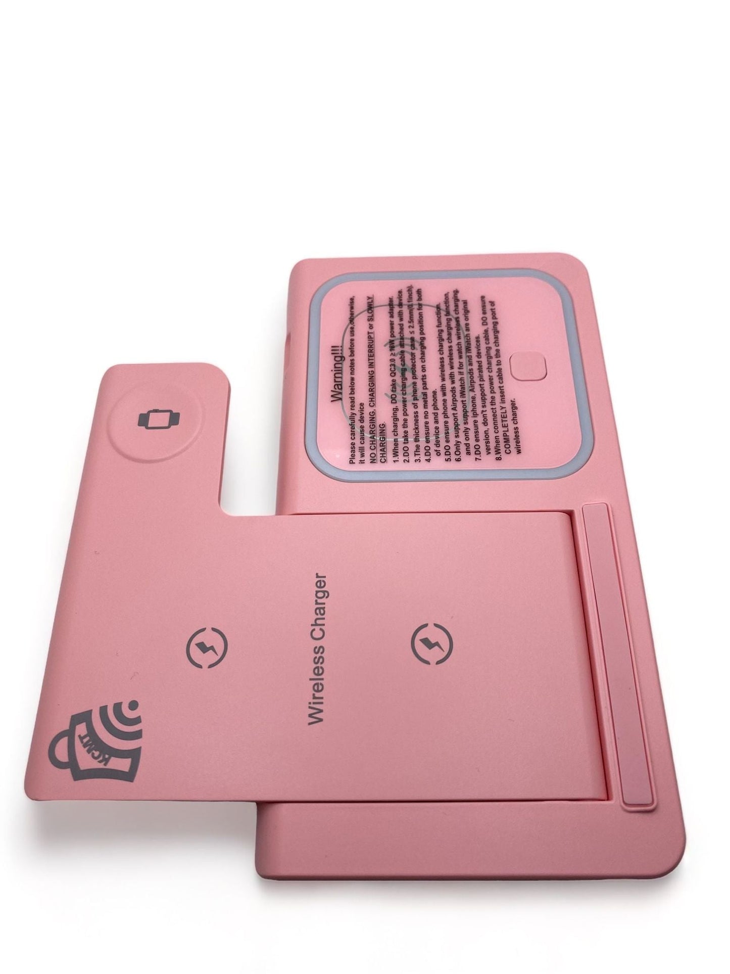 Cargador inalámbrico plegable 3 en 1: estación de carga rápida para múltiples dispositivos