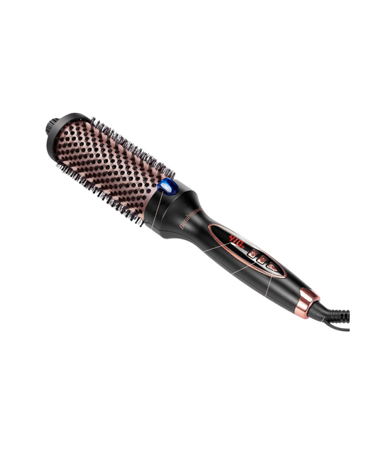Ionic Curling Iron Brush - 1.5 Inch Blowout Styler with 9 Heat Settings & Dual Voltage