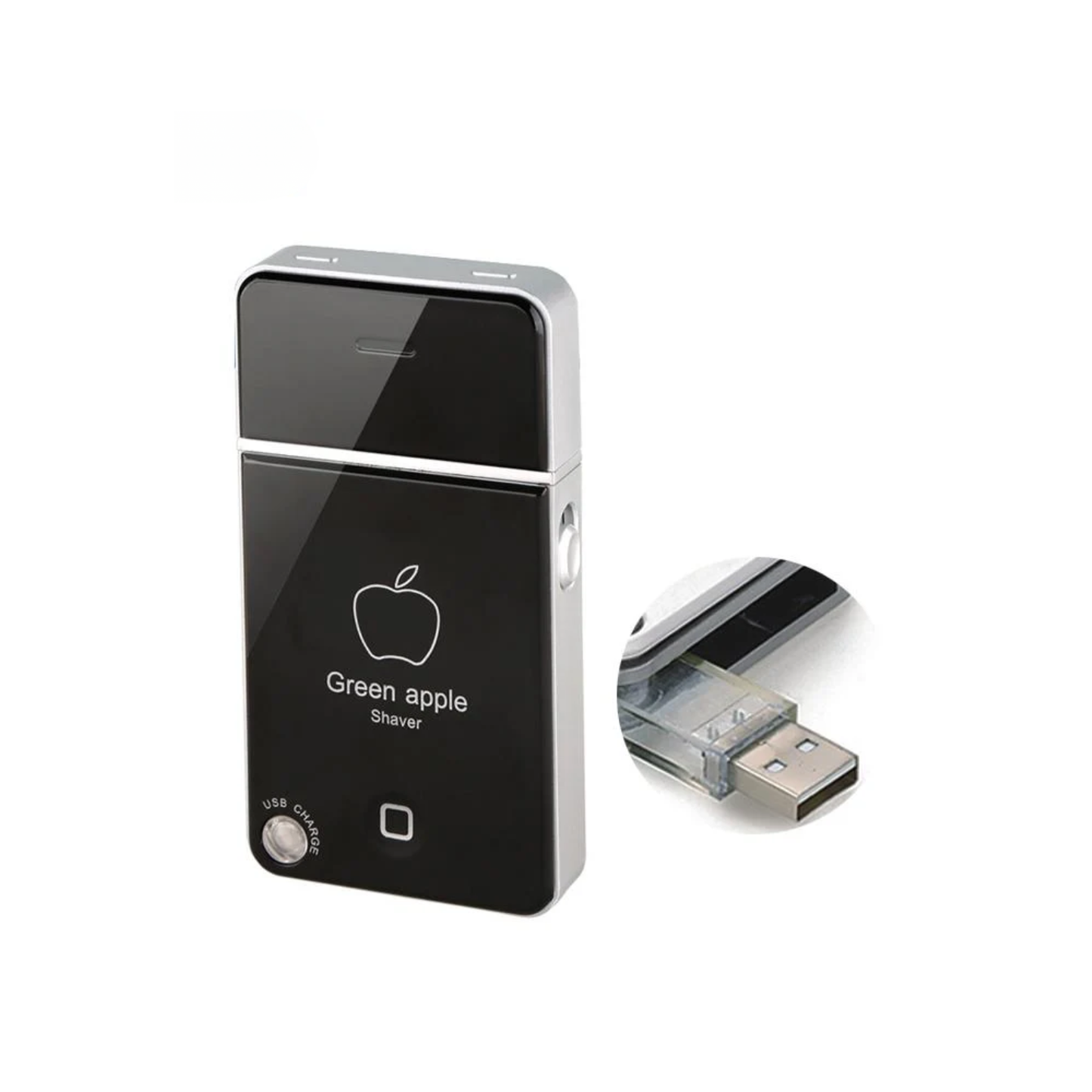 Kemei Mini Portable Men’s Electric Shaver – USB Rechargeable Reciprocating Razor, Single Floating Head, Pocket-Size Travel Beard Trimmer