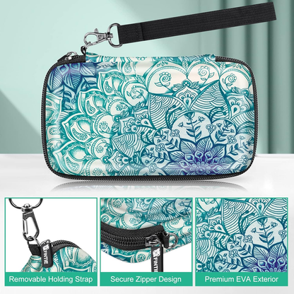 Hard EVA Protective Carrying Case for Kodak Instant Cameras and Printers – Shockproof, Soft Interior, Mesh Pocket, Shoulder Strap, Emerald, Travel-Ready for Step/Mini 2 HD/Printomatic/Smile