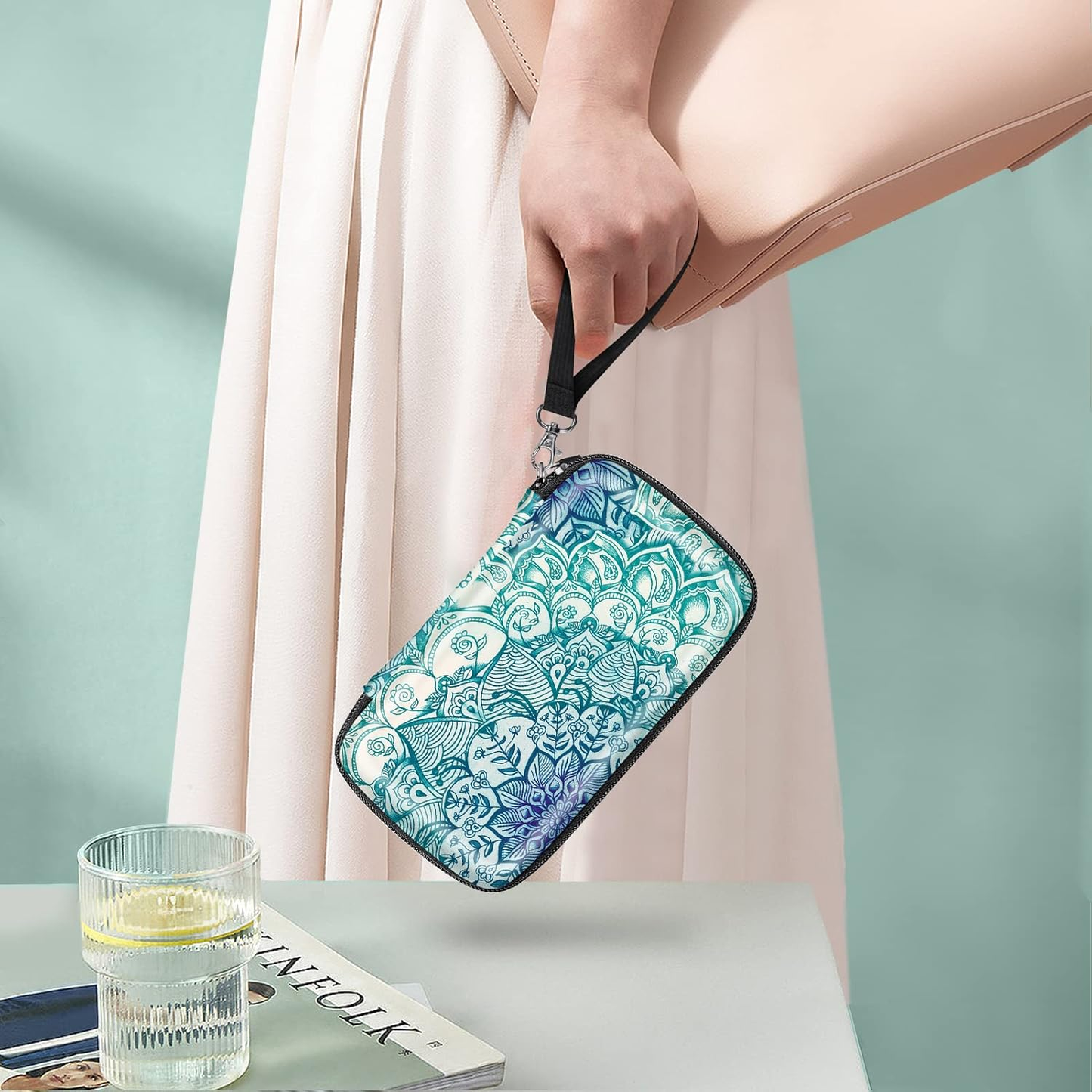 Hard EVA Protective Carrying Case for Kodak Instant Cameras and Printers – Shockproof, Soft Interior, Mesh Pocket, Shoulder Strap, Emerald, Travel-Ready for Step/Mini 2 HD/Printomatic/Smile