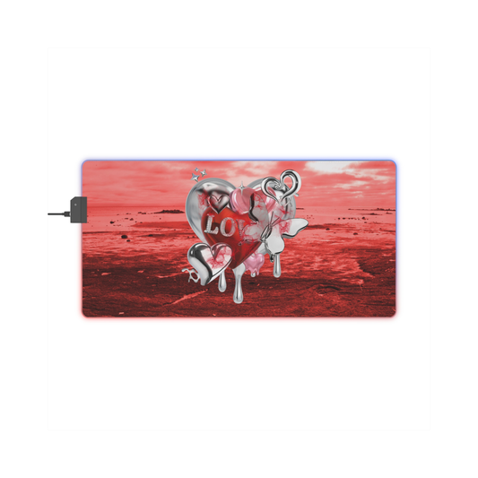 LED Desk Mat – Chrome Love