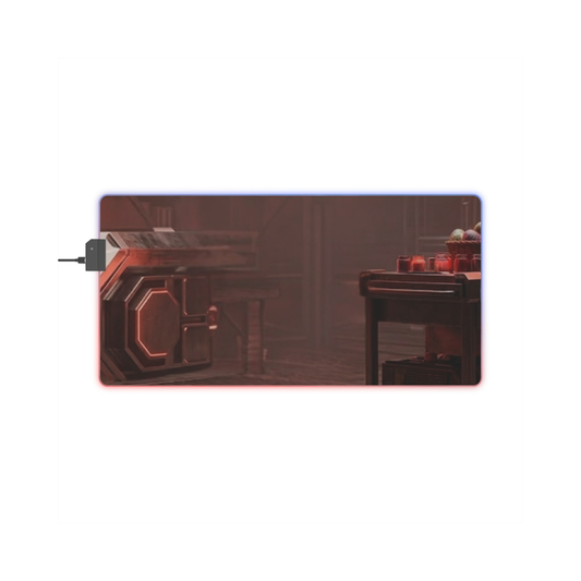 Gaming LED Desk Mat – Cyber Bunny Lair