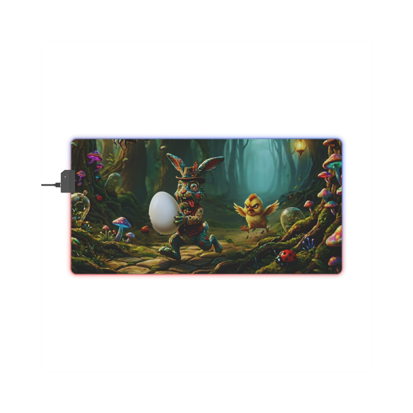 Gaming LED Desk Mat – Egg Heist