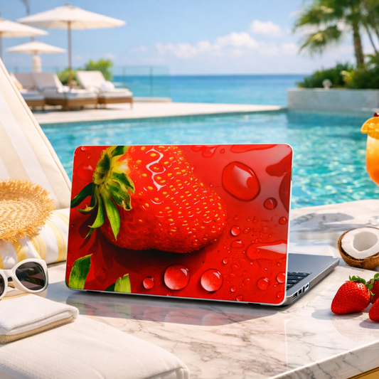 Matte Laptop Case – Strawberry Drip