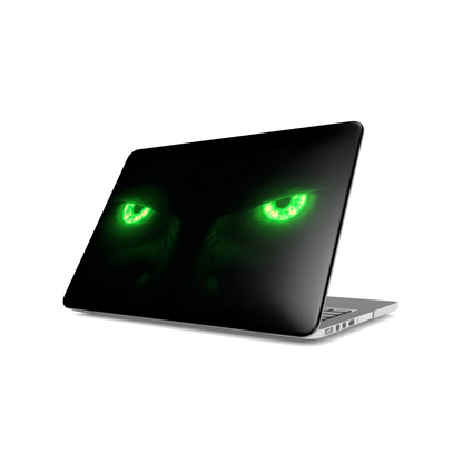 Laptop Case – Neon Green Monster Eyes