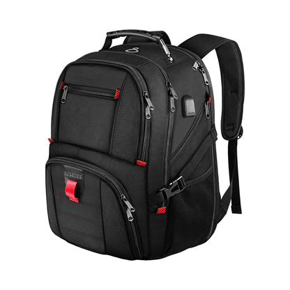 Large Travel Laptop Backpack – Water Resistant, Airline Approved, USB Charging Port, Fits 17" Laptop, Extra Large Capacity, TSA-Friendly, Business Work Bag
