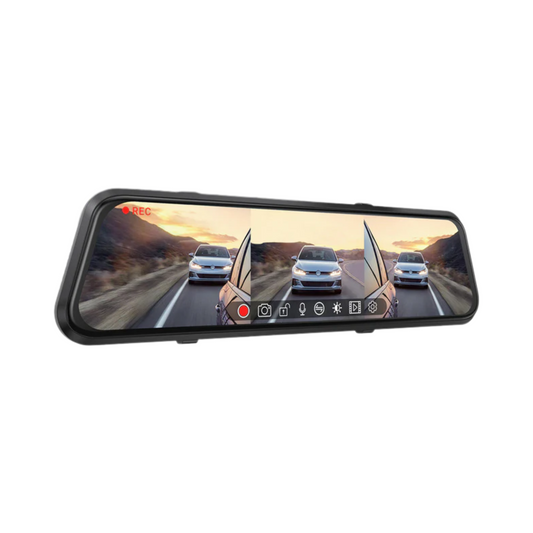 M4 Quad Mirror Dash Cam - 12" Touchscreen with 1080P 4-Camera System